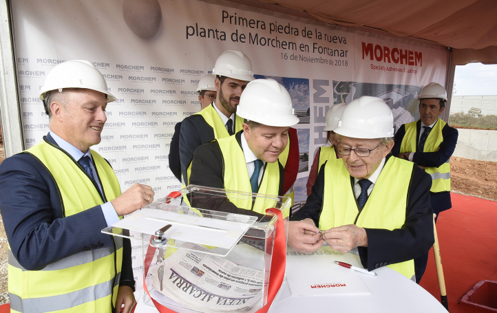 Morchem coloca la primera piedra de su nueva fábrica en Fontanar (Guadalajara)